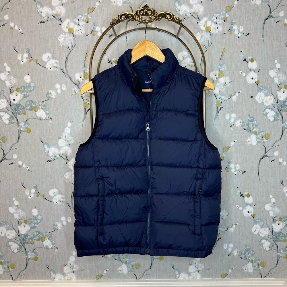 Gap Kids Navy Blue Quilted Puffer Vest - Size XL 12